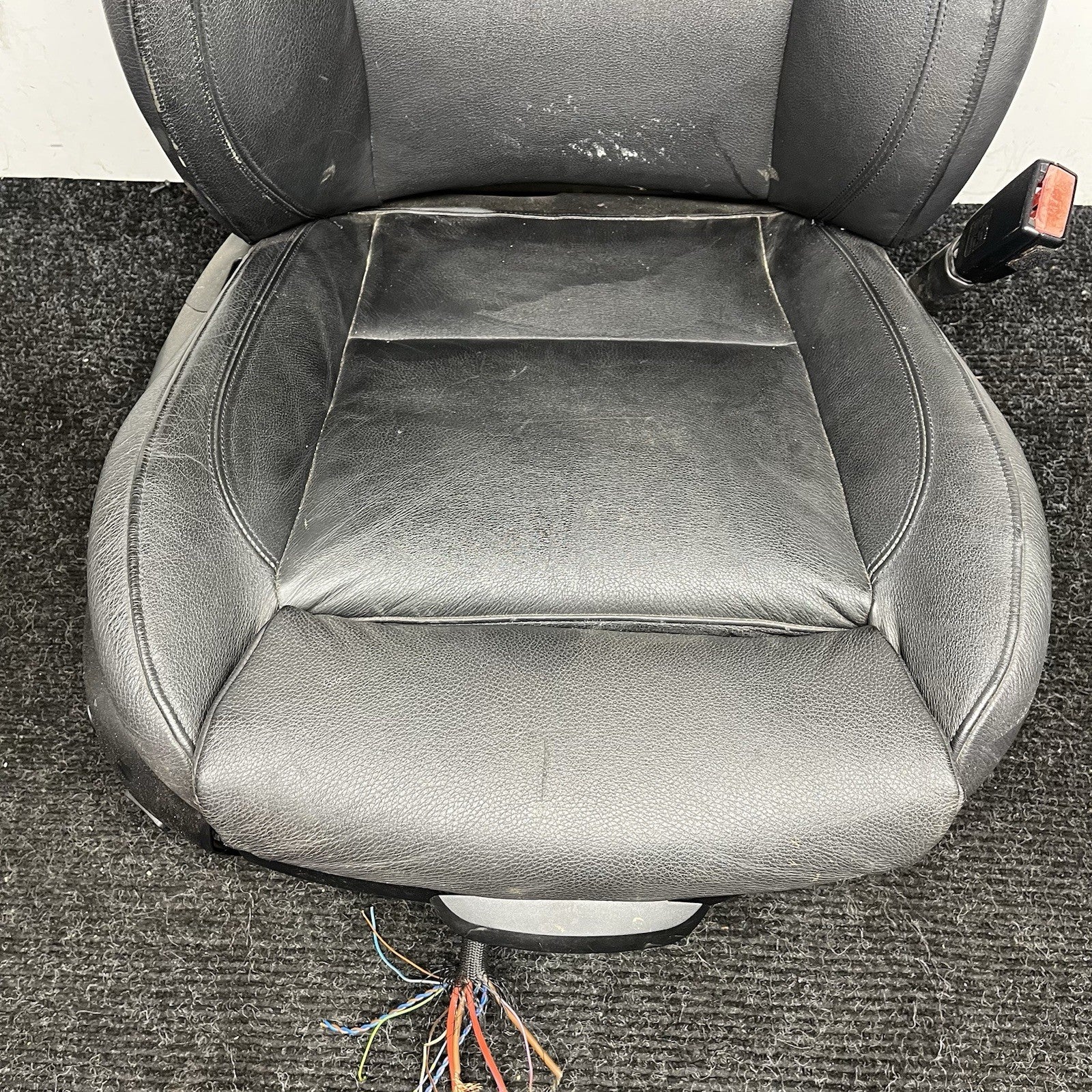 ☑️08-13 BMW E82 1Series Coupe Leather Front Right Passenger Sport Seat Black OEM