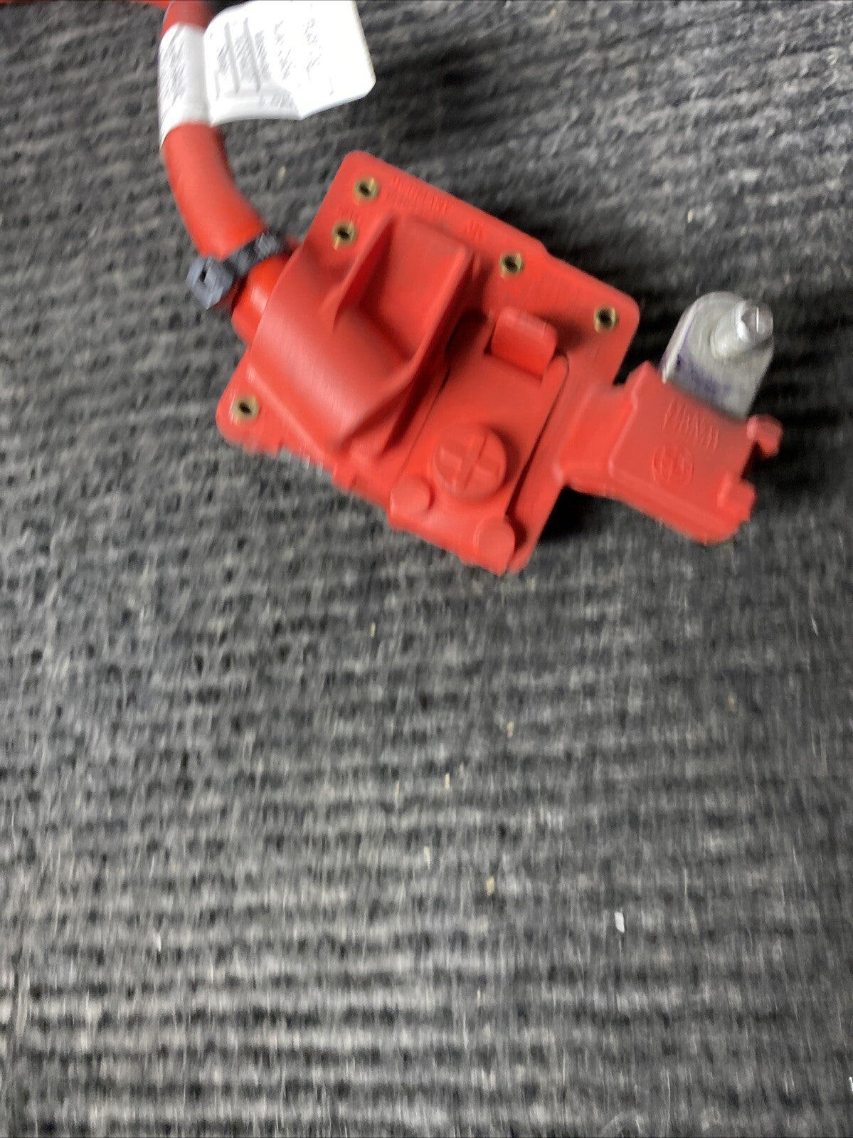 ☑️ 06-13 OEM BMW E82 E90 E92 M3 Battery Plus Pole Terminal Positive Red Cable