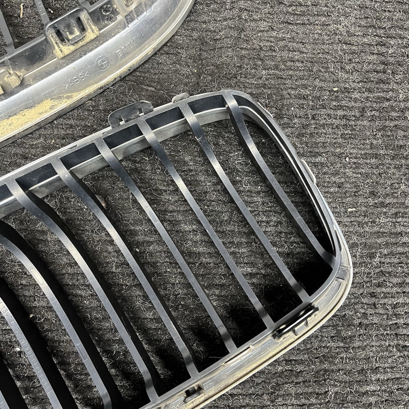 ☑️ BMW 3 Series E90 E91 Front Bumper Grill Pair Kidney 7201967 7201968 GENUINE