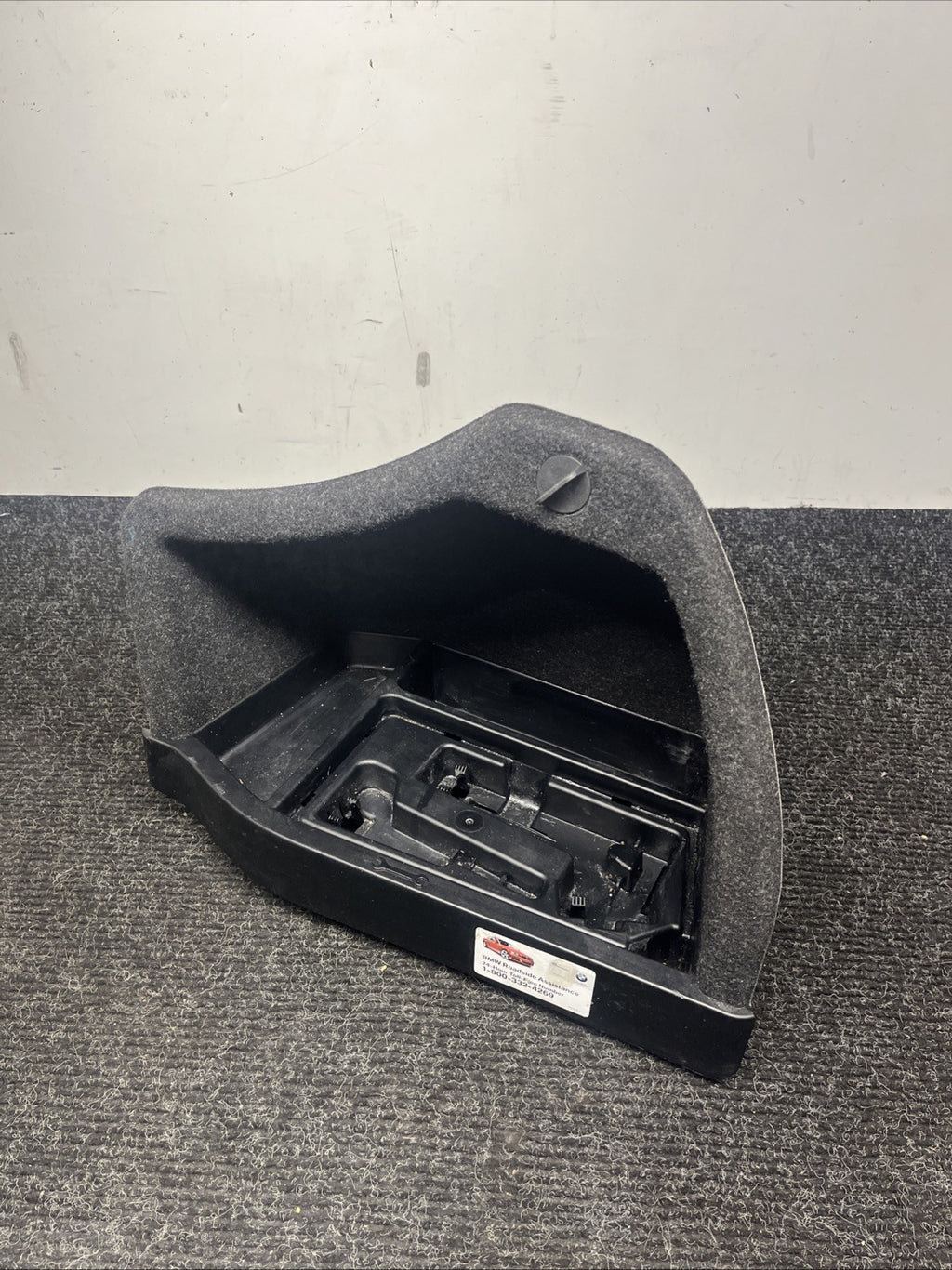 ☑️ 12-18 BMW 328i 320i Trunk Battery Cover Trim &Tool Compartment W/O Tool Oem