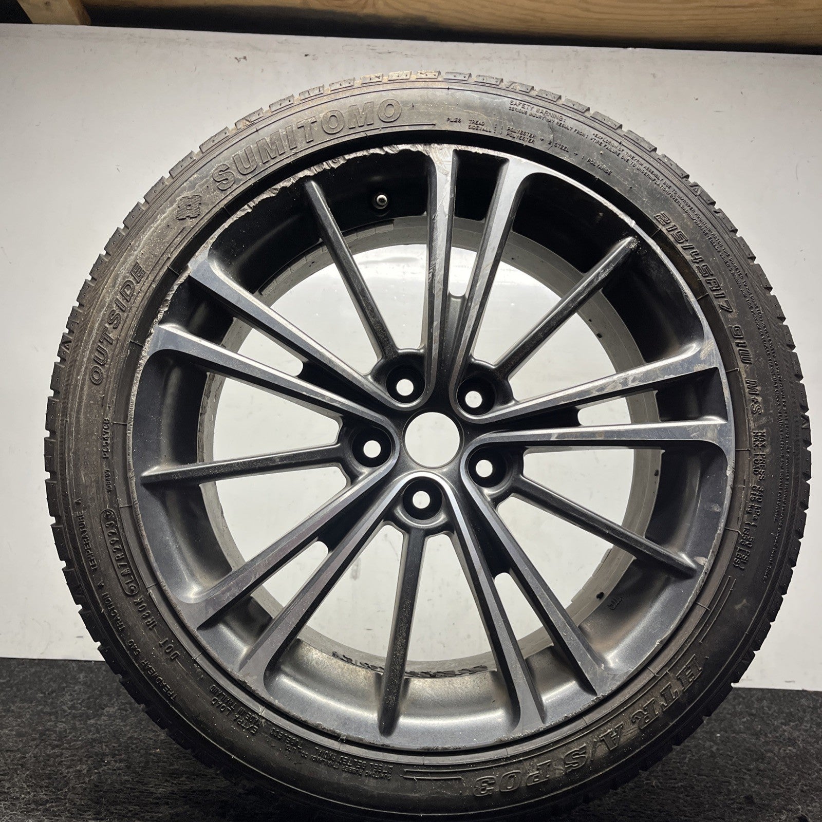 ☑️ 2013-2016 Scion FRS  17” Factory Rim 17x7 BLACK W/CHROME OEM 28111CA010