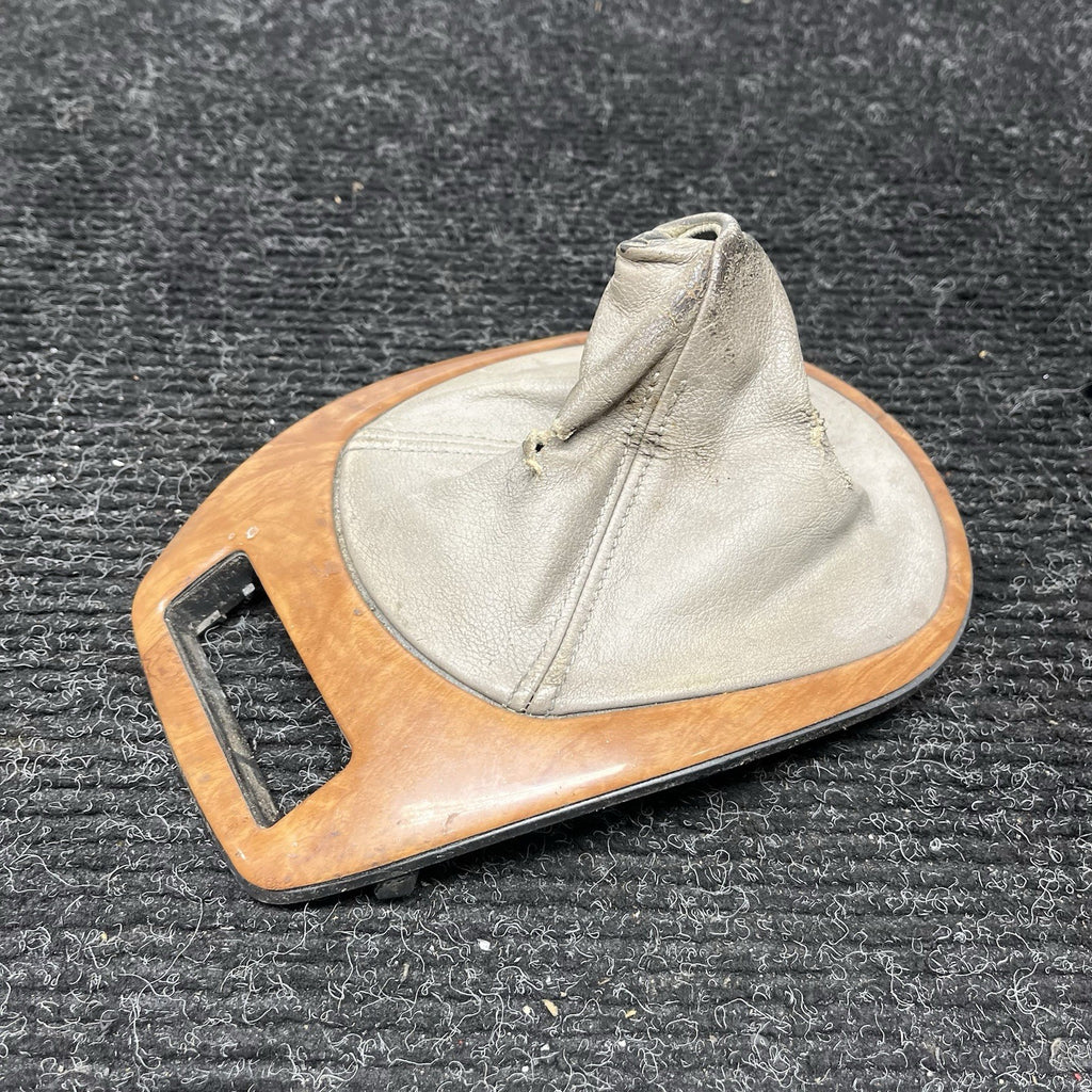 ☑️ BMW E85 Z4 Center Console Gear Shifter Boot Wood Trim Cover OEM