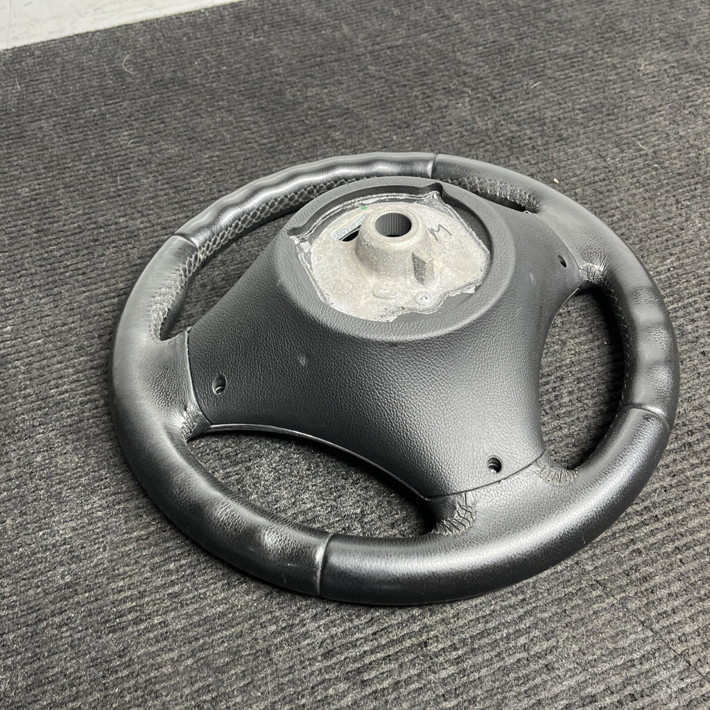 ☑️ 06-10 OEM BMW E92 E93 335 Sport Steering Wheel Black LEATHER w/ Manual