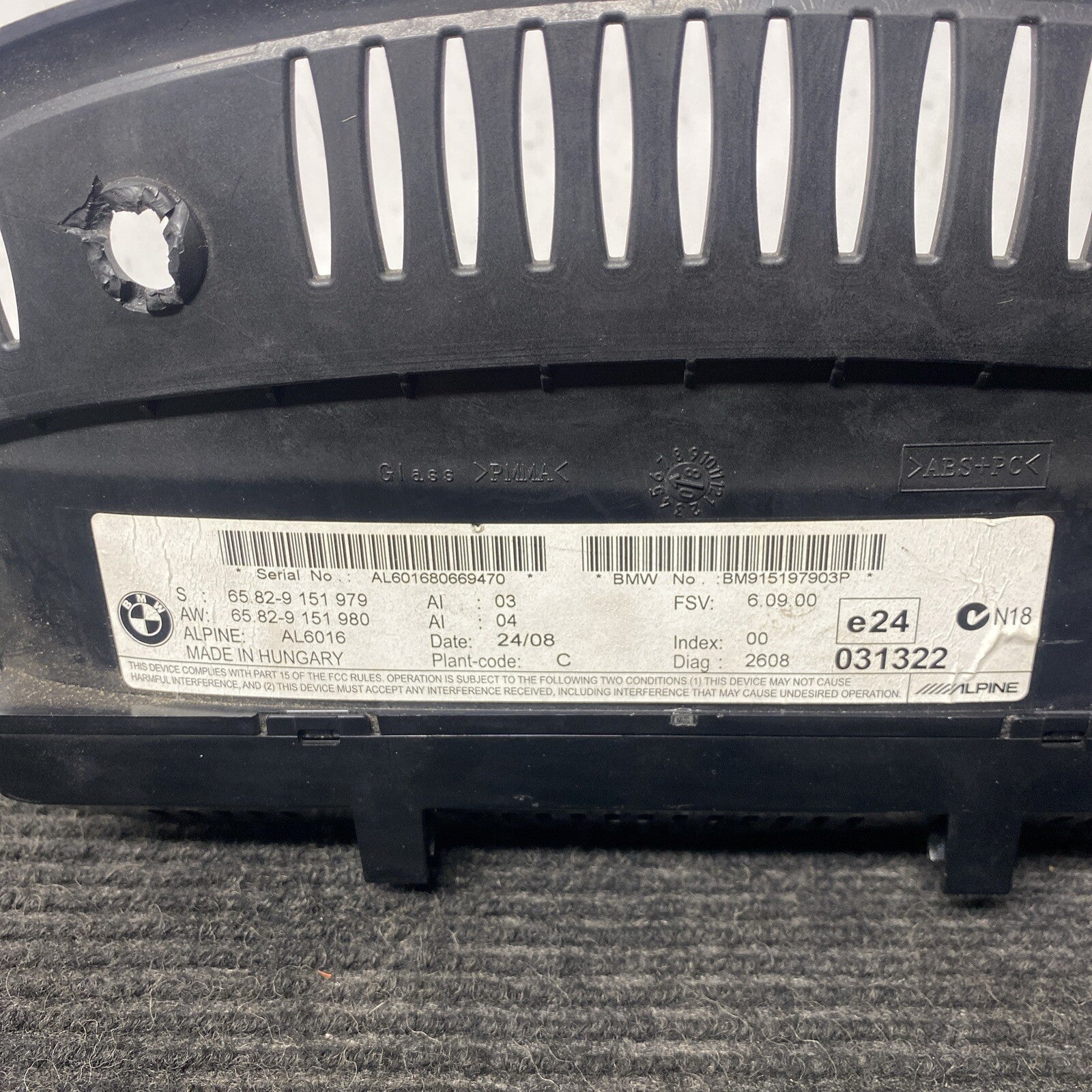 ☑️ 2008-2013 BMW M3 E92 E93 E90 NAVIGATION RADIO SCREEN MONITOR DISPLAY 9151979