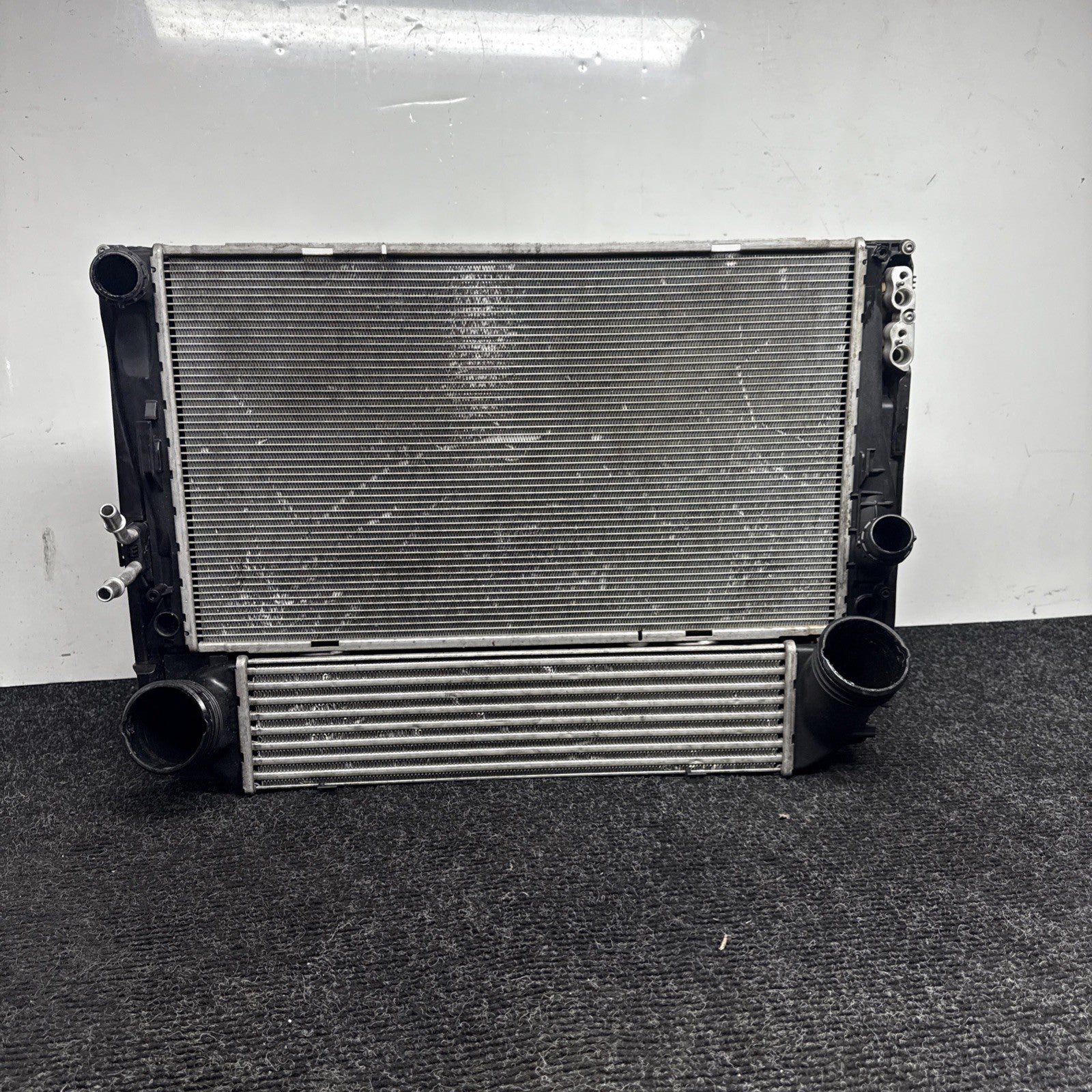 ☑️ 07-13 BMW E82 E90 E92 E93 N54 N55 Radiator Condenser Intercooler Complete 72k