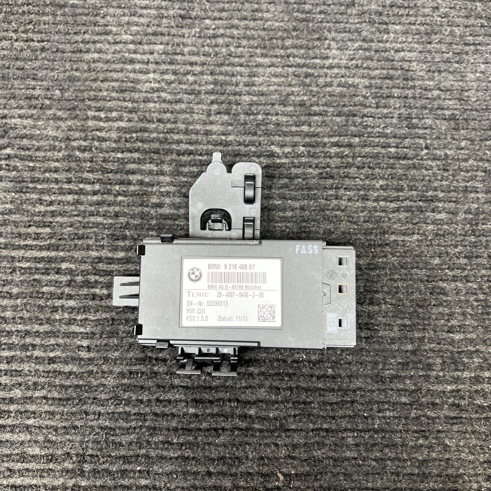 ☑️2011-2016 BMW X3 F25 SEAT COMPUTER CONTROL MODULE 9 216 468 01 OEM