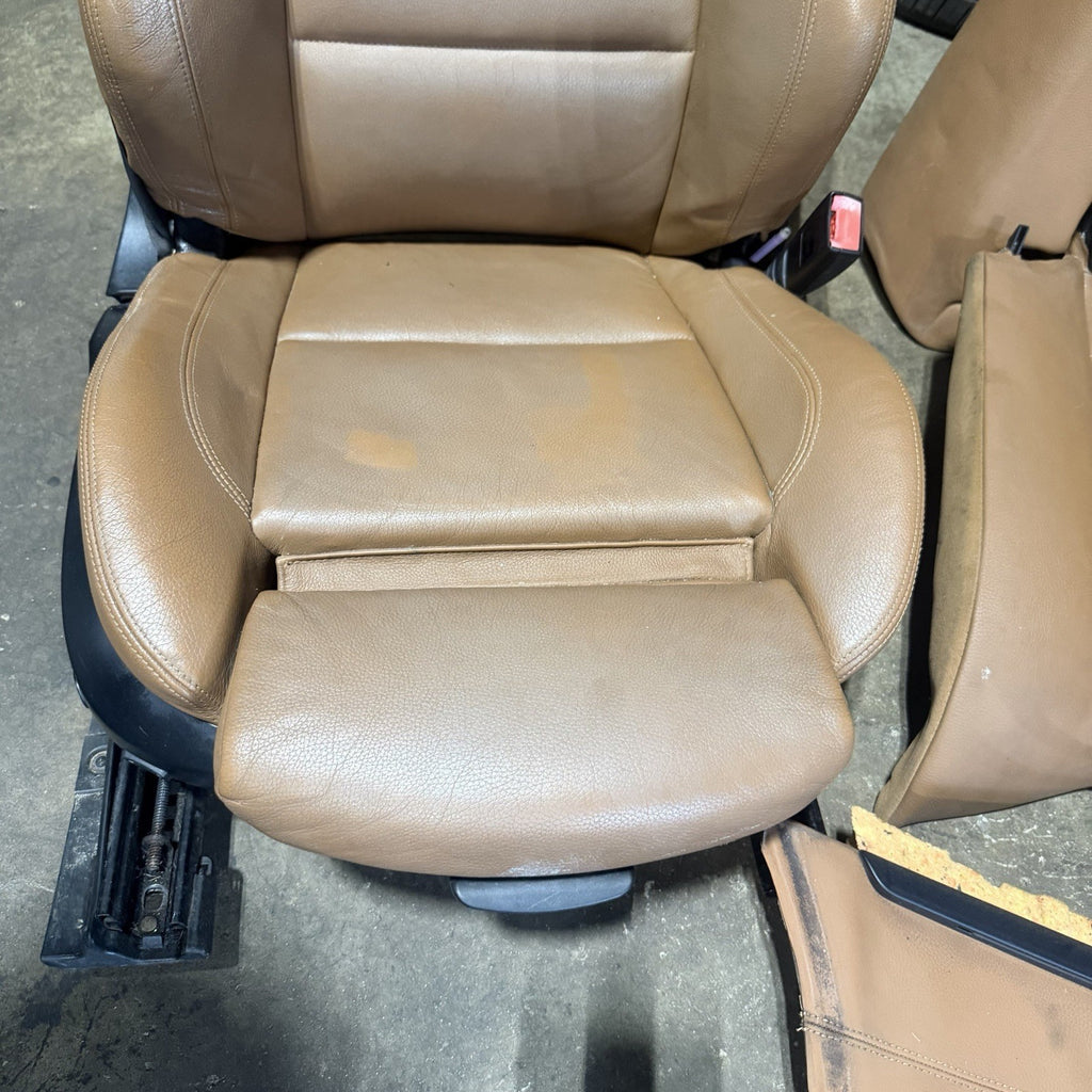 ☑️ 07-13 BMW E93 335 Convertible OEM Saddle Brown Interior Seats Complete Heated