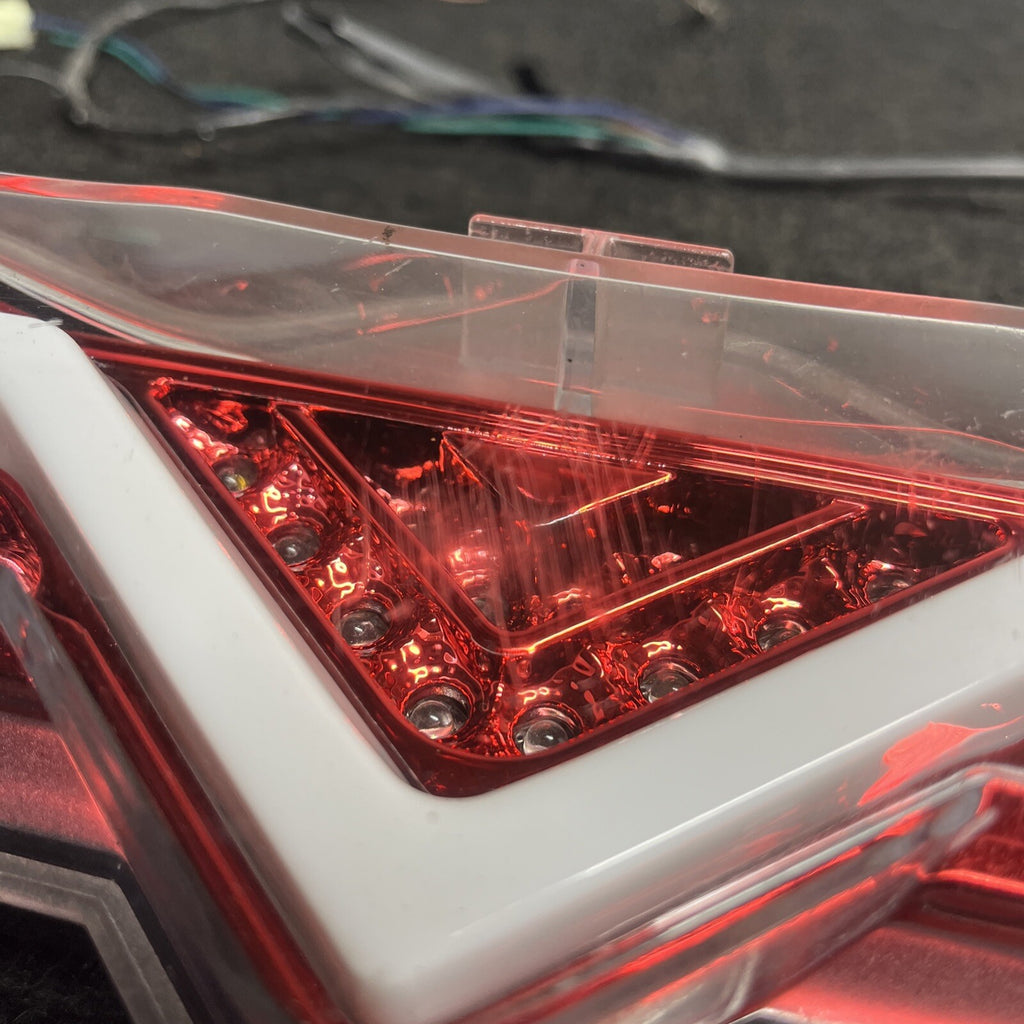 ☑️ LED REAR BUMPER REVERSE 4th BRAKE FOG LIGHT LAMP CLEAR/RED for SCION FR-S FRS