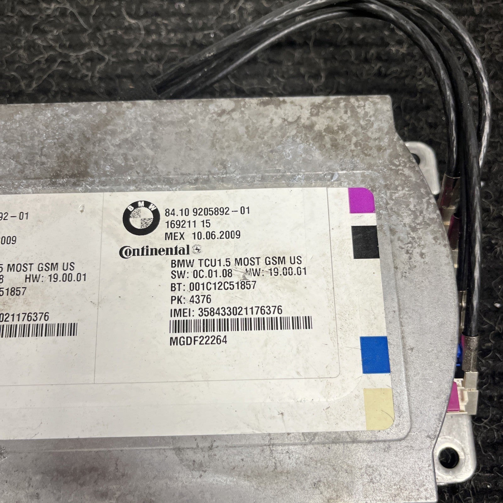 ☑️ 10-14 BMW 335i X5 X6 (E70 E71 E90) BLUETOOTH TELEMATICS COMBOX CONTROL MODULE