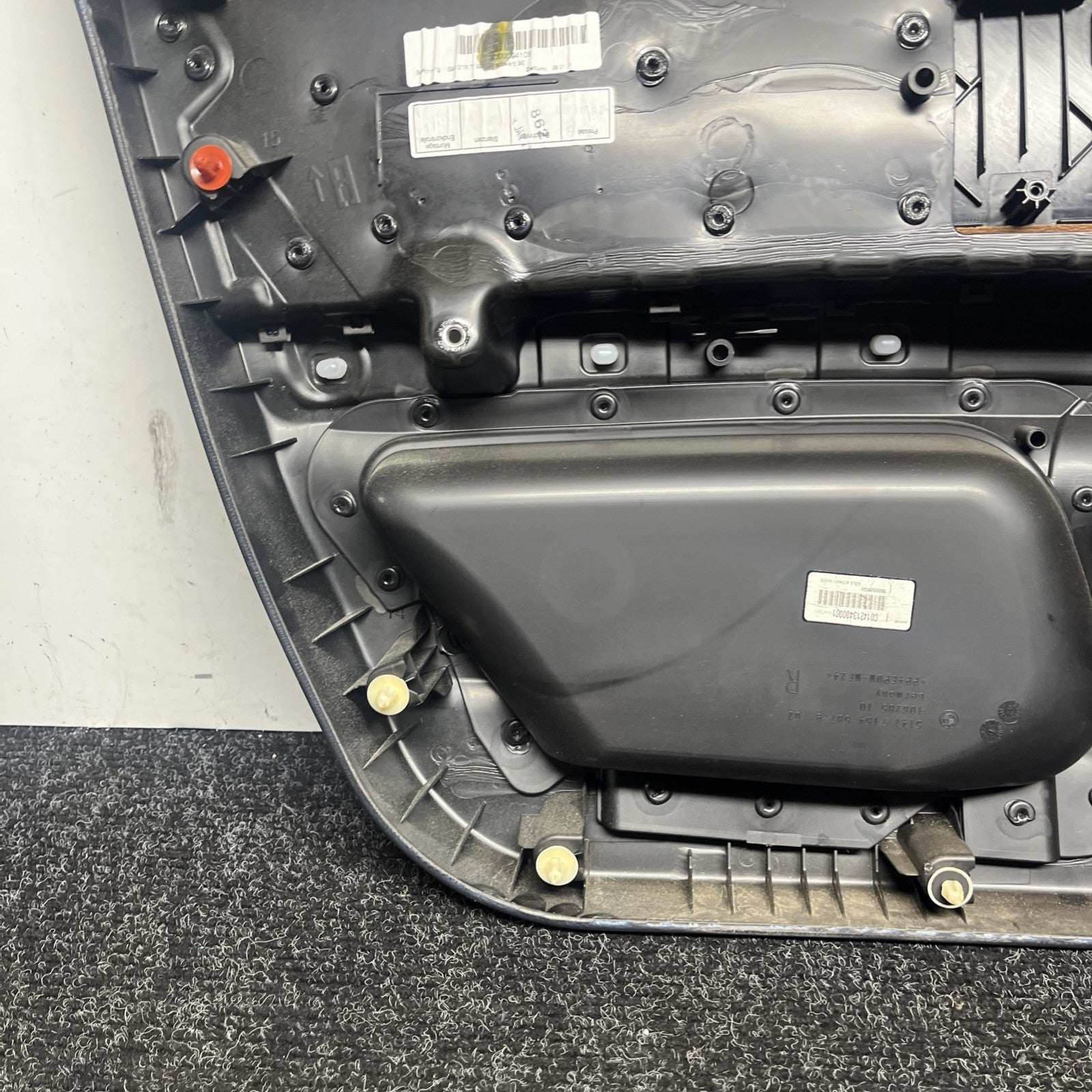 ☑️ 07-13 OEM BMW E93 E92 Front Passenger Door Card Panels SADDLE BROWN LEATHER