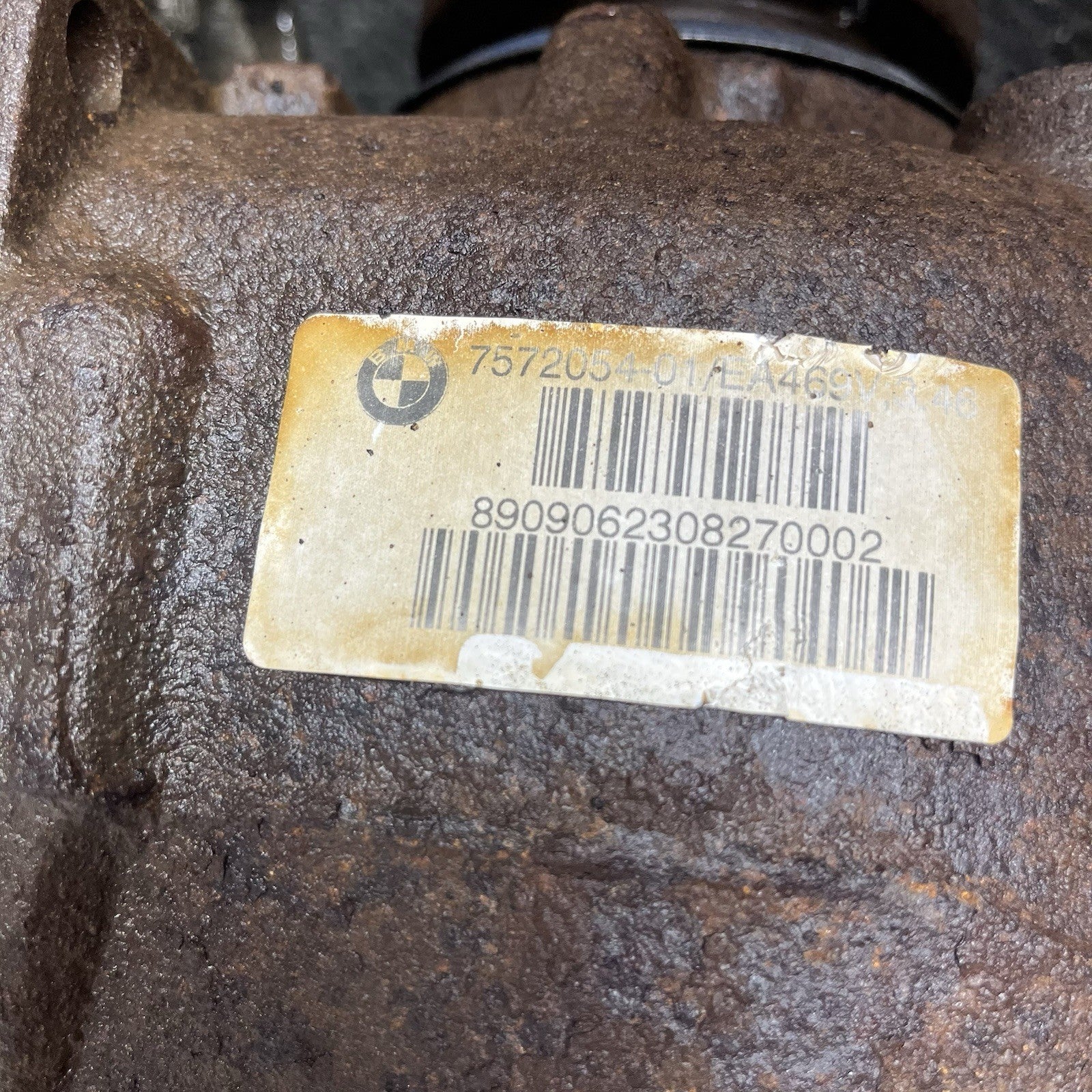 ☑️ 07-13 BMW E82 E90 E92 REAR AUTOMATIC AXLE DIFFERENTIAL CARRIER RATIO 3.46 OEM