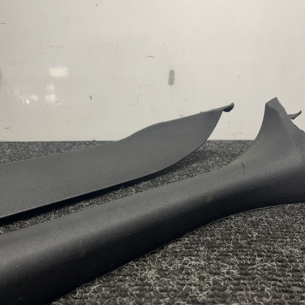 ☑️ BMW OEM X5 E70 07-13 FRONT LEFT & RIGHT SIDE SET A PILLAR TRIM COVER BLACK