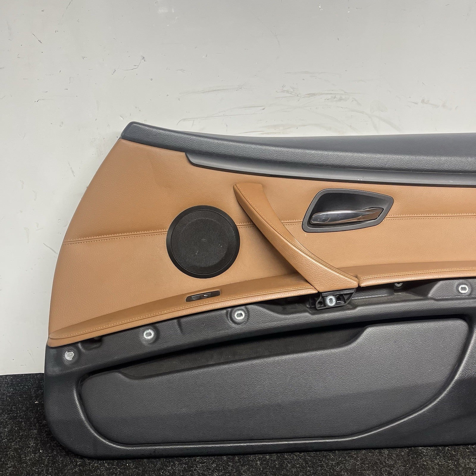 ☑️ 07-13 OEM BMW E92 E93 335 Front Left Right Door Cards Panels Saddle Brown SET