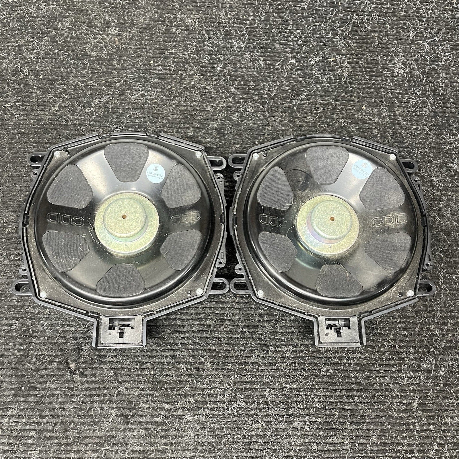 ☑️ 2011-2014 BMW X3 X5 Floor Speaker Subwoofer Pair 65139218695 OEM