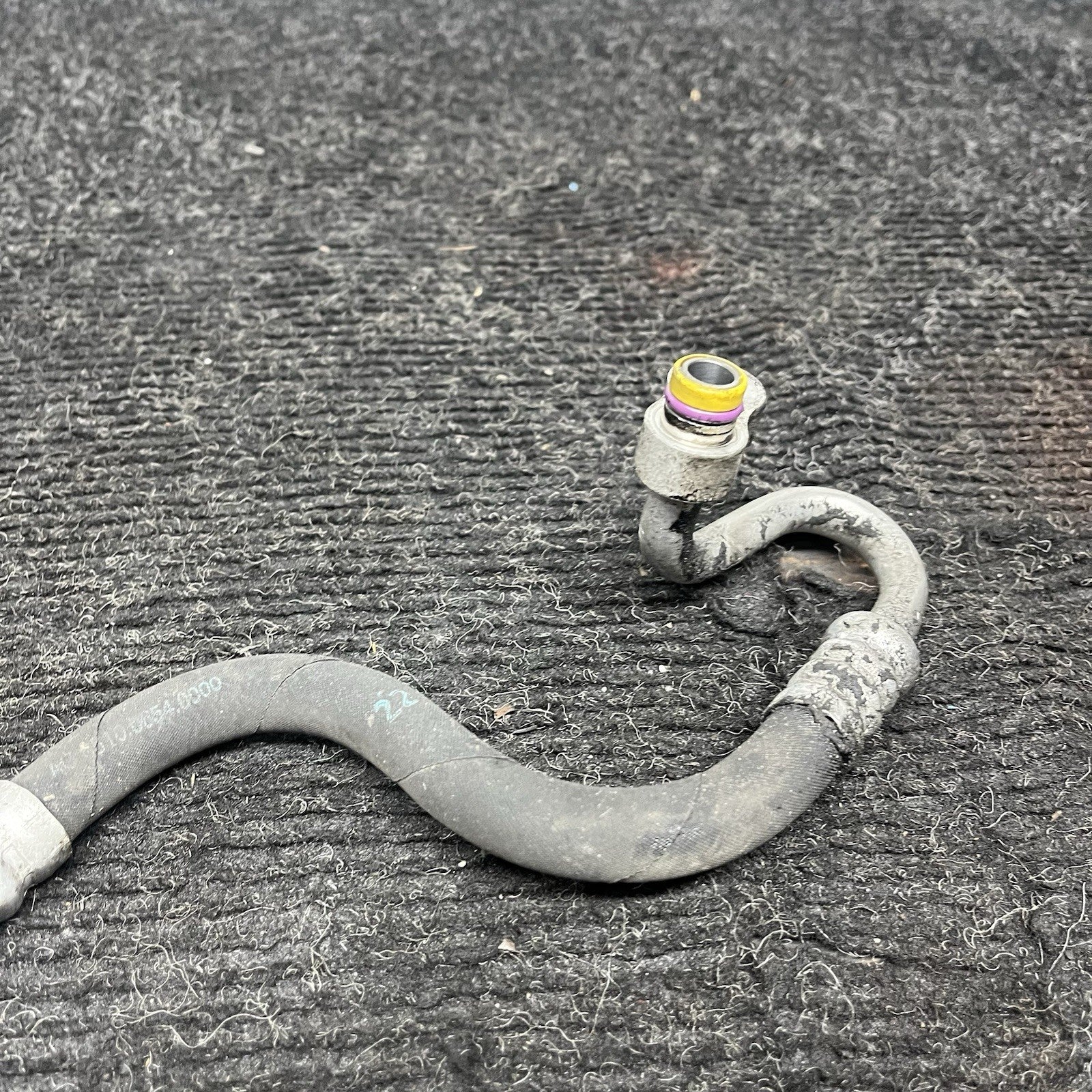 ☑️ 09-11 BMW E90 335d A/C Compressor Condenser Hose Line Pipe 9145002 OEM