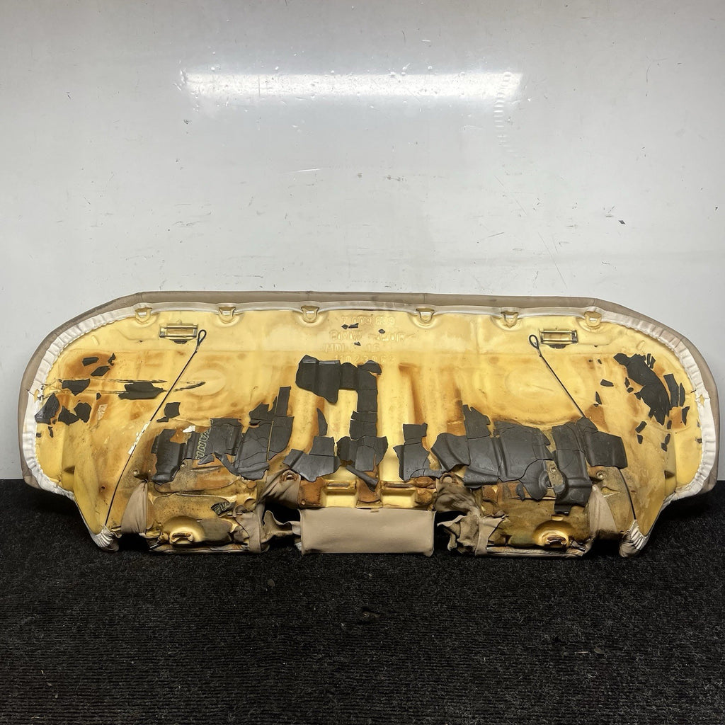 ☑️ 00-06 BMW E46 3-Series Coupe Rear Seat Bottom Bench Folding Beige Leather OEM
