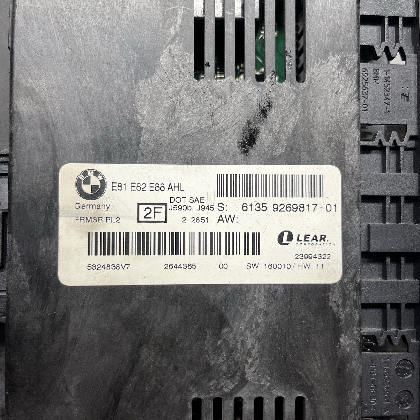 ☑️ BMW E82 E88 135i 128i FRM3R AHL Footwell Light Body Control Module Unit OEM