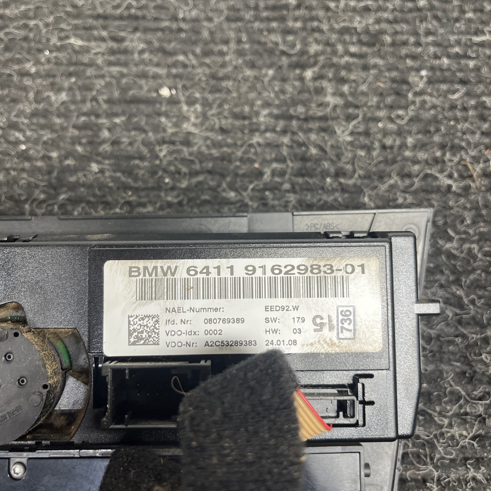 ☑️ BMW 3 SERIES E90 E91 E92 CLIMATE CONTROL AIR CONDITIONING PANEL 9248581