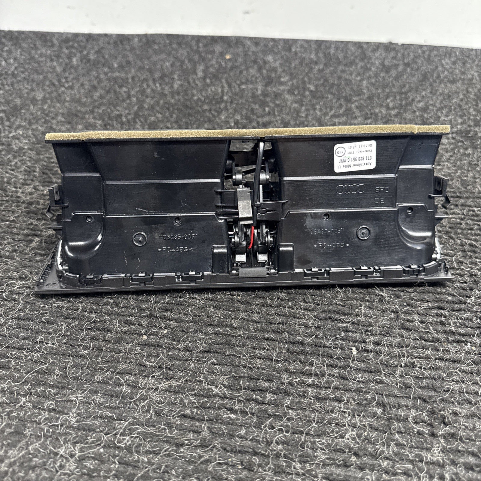 ☑️ 08-16 AUDI 8T A5 S5 RS5 A4 S4 CENTER DASHBOARD DASH AIR VENT TRIM OEM
