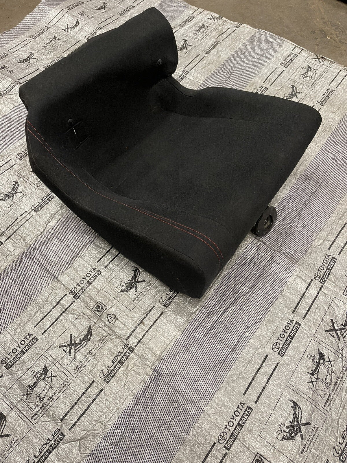 2013-2016 TOYOTA SCION FR-S LEFT REAR BOTTOM SEAT CLOTH BLACK OEM RED STITCH