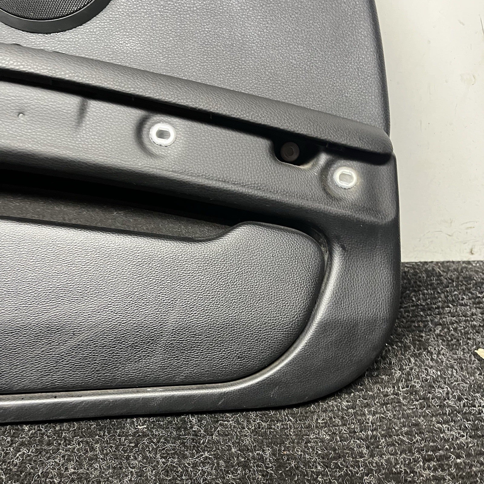 ☑️ 07-13 OEM BMW E93 E92 Front Left Driver Door Card Panels Black Dakota LEATHER