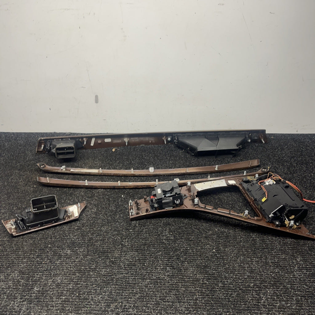☑️ 06-11 BMW 3 SERIES E90 SEDAN INTERIOR CONSOLE DOOR DASH TRIM SET WOOD