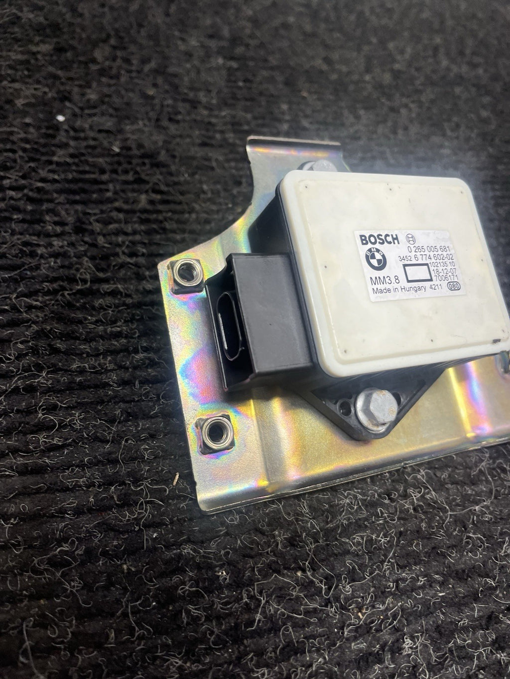 ☑️7-13 BMW E82 E88 E90 E92 Speed Rotational YAW Rate Sensor Module W Bracket OEM
