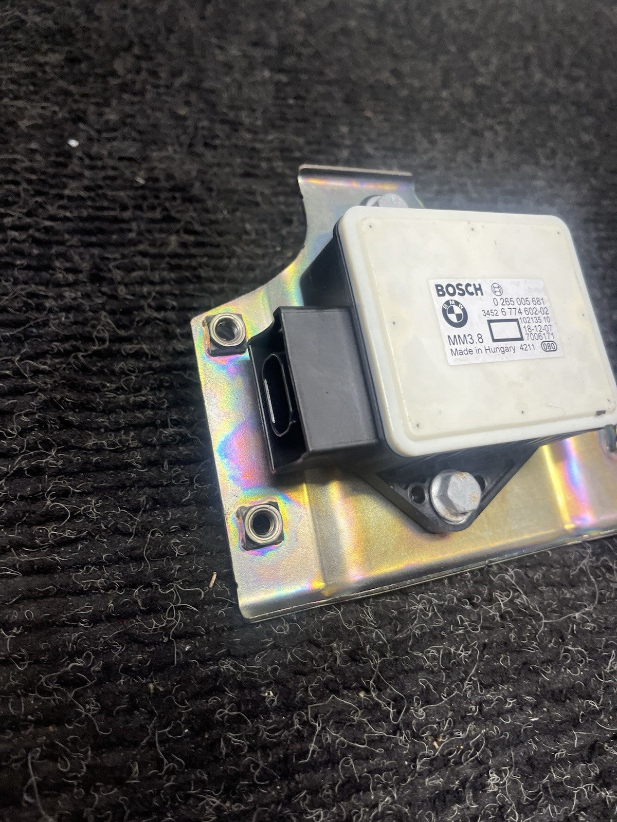 ☑️7-13 BMW E82 E88 E90 E92 Speed Rotational YAW Rate Sensor Module W Bracket OEM