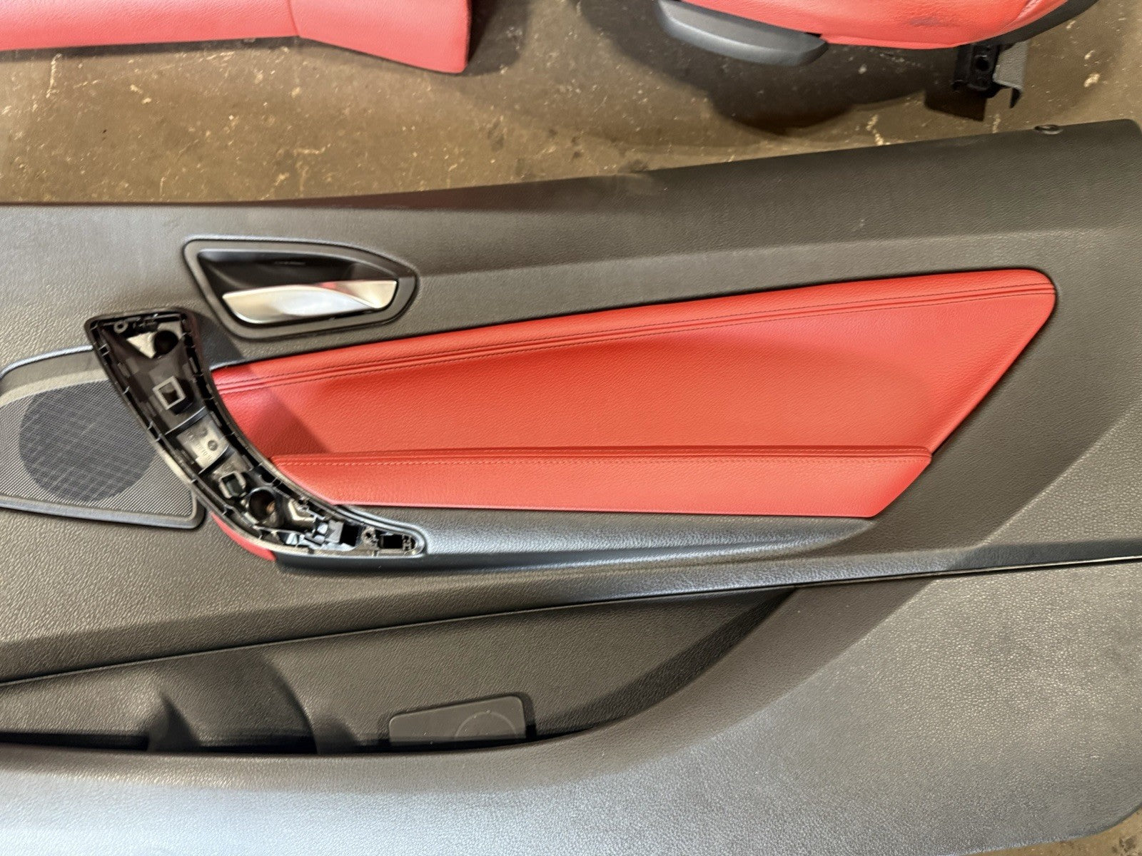 ☑️14-20 OEM BMW F22 M235 Leather Dakota Sport Seats Door Panels Interior RED SET
