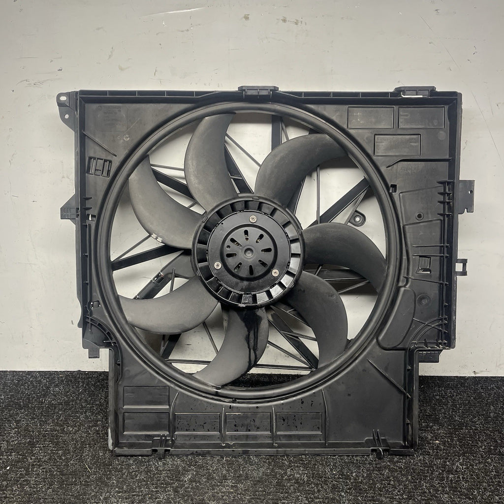 ☑️ 2011-2014 BMW F25 X3 XDRIVE35I N55 ENGINE RADIATOR COOLING FAN ASSEMBLY OEM