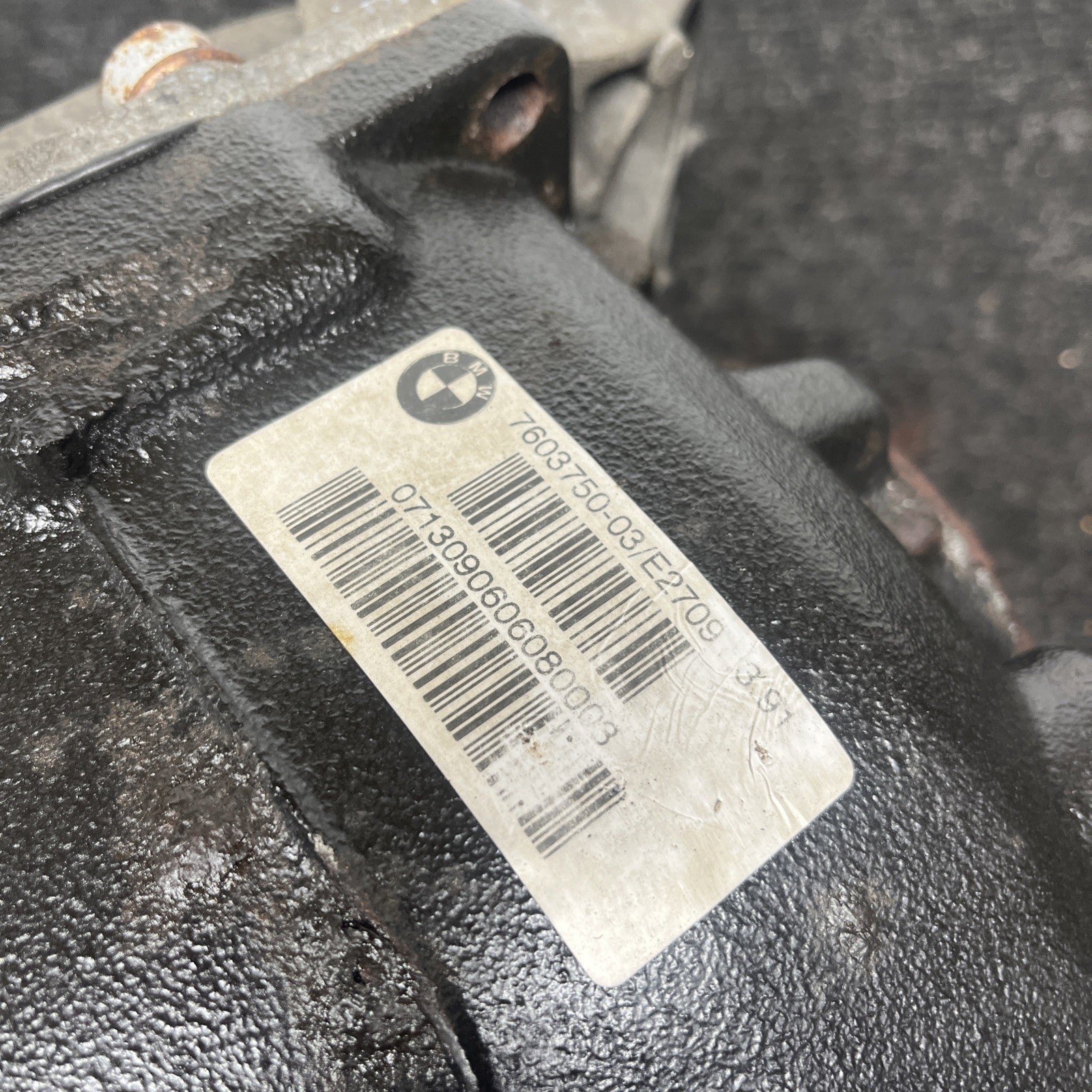 ☑️ BMW OEM Differential 7603750 Manual Transmission 3.91 Ratio 1-2-3-4 Series