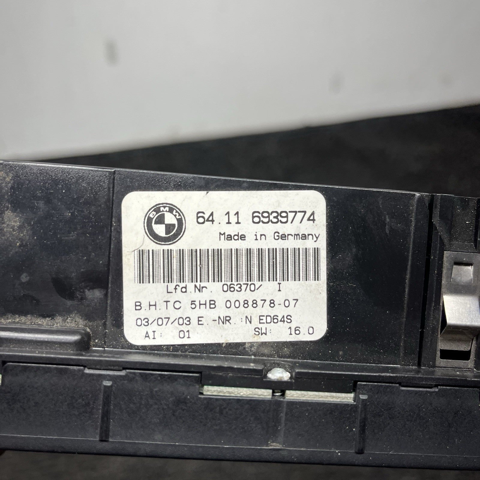 ☑️ 00-06 Bmw E46 3 Series Ac Heater Air Condition Temperature Control Switch Oem