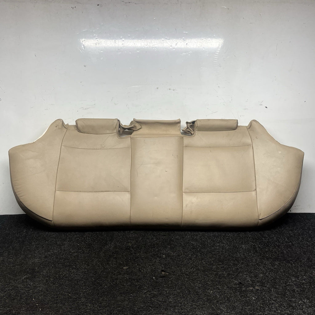 ☑️ 00-06 BMW E46 3-Series Coupe Rear Seat Bottom Bench Folding Beige Leather OEM