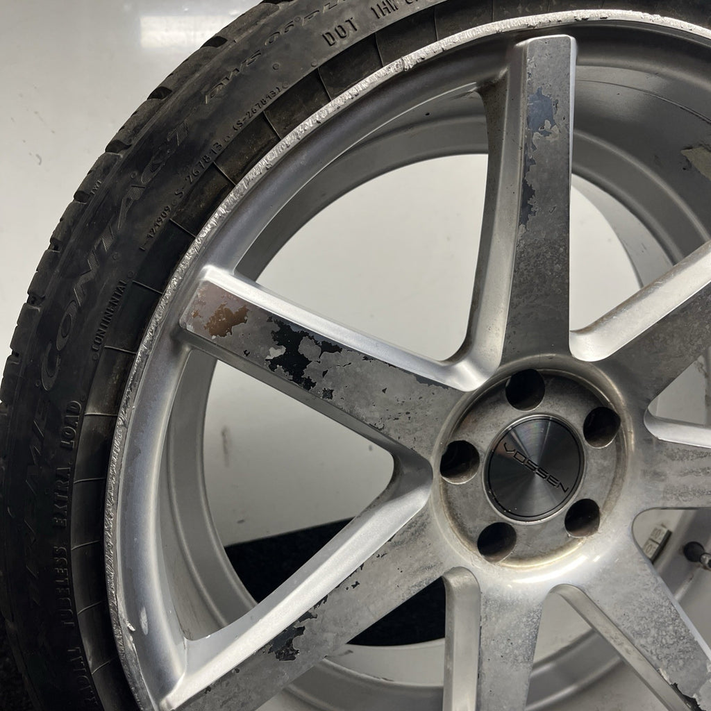 ☑️ ONE Vossen CV3 Silver Wheel W/TIRE & Cap 20x10.5 et30 5x112