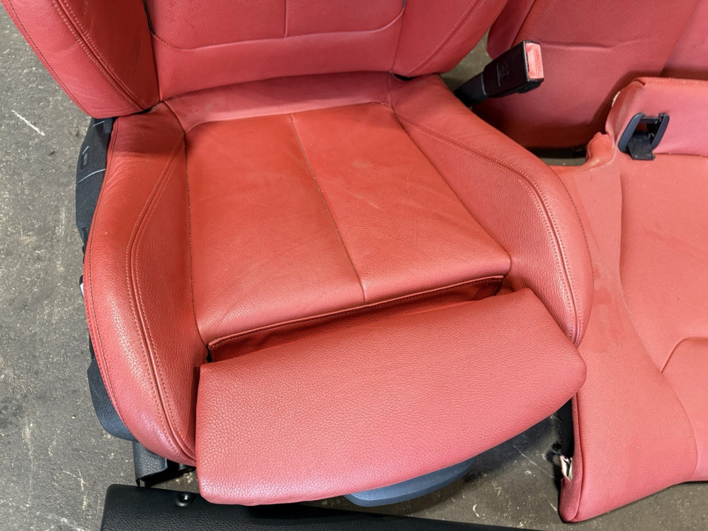 ☑️14-20 OEM BMW F22 M235 Leather Dakota Sport Seats Door Panels Interior RED SET