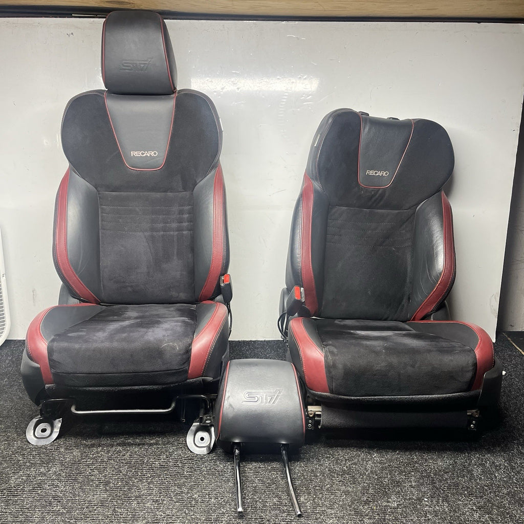 ☑️ 15-21 SUBARU WRX STI OEM FRONT RECARO SEATS SEAT SET DRIVER PASSENGER RH LH