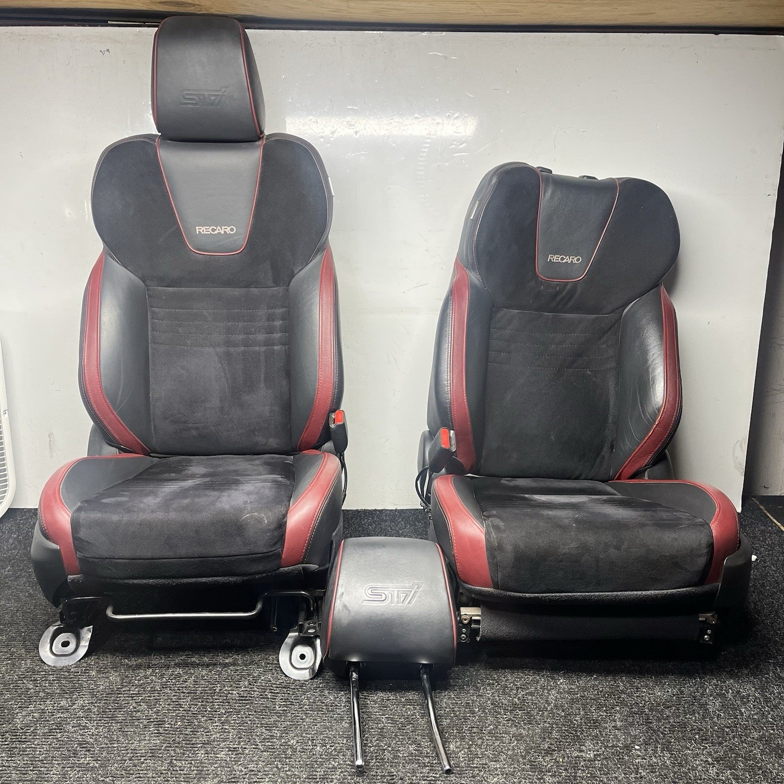 ☑️ 15-21 SUBARU WRX STI OEM FRONT RECARO SEATS SEAT SET DRIVER PASSENGER RH LH