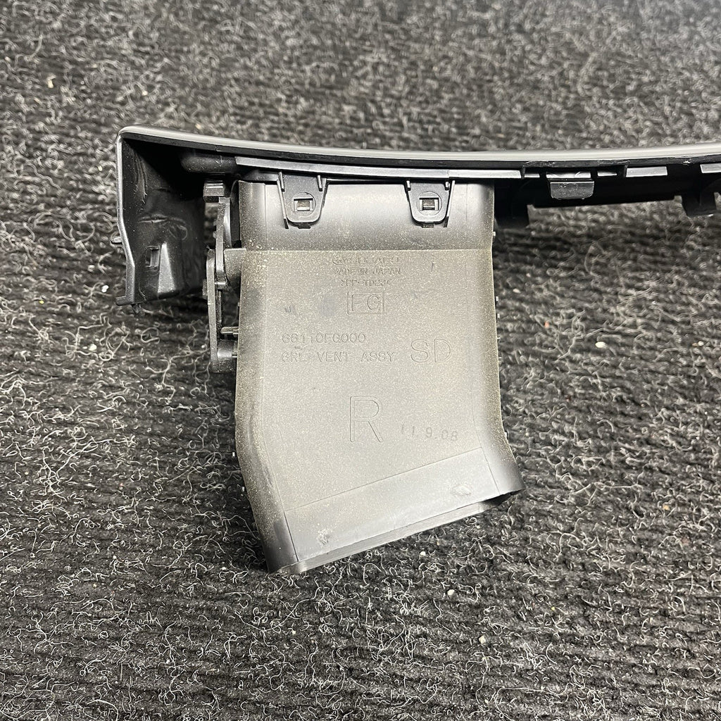 ☑️ 11-14 SUBARU WRX STI OEM DARK GRAY CENTER DASH TRIM W/ HVAC CONTROLS RH VENT