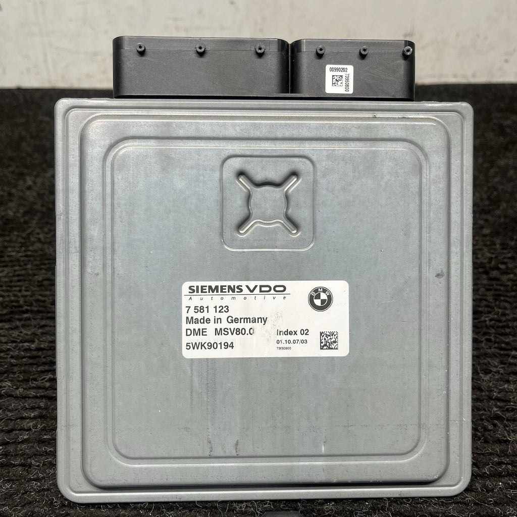 ☑️ BMW 328I 128I E90 E92 E93 E82 N52 ENGINE ECU SET DME MSV80 CAS3 KEY 7639564