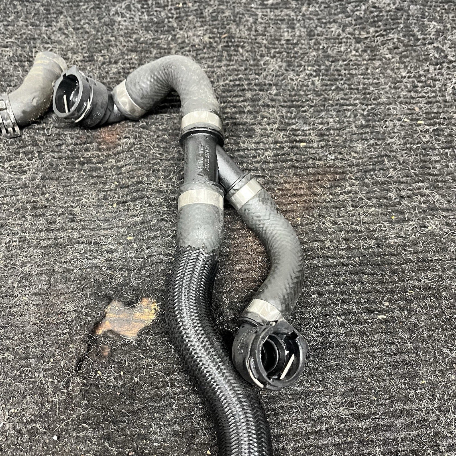 ☑️ 08-19 BMW E70 F15 X5 Engine Radiator Coolant Water Hose Line Set OEM