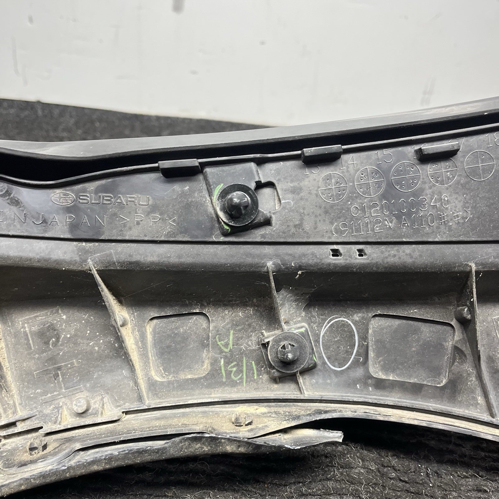 ☑️ 15-21 SUBARU WRX FRONT DRIVER LEFT FENDER VENT TRIM GARNISH COVER
