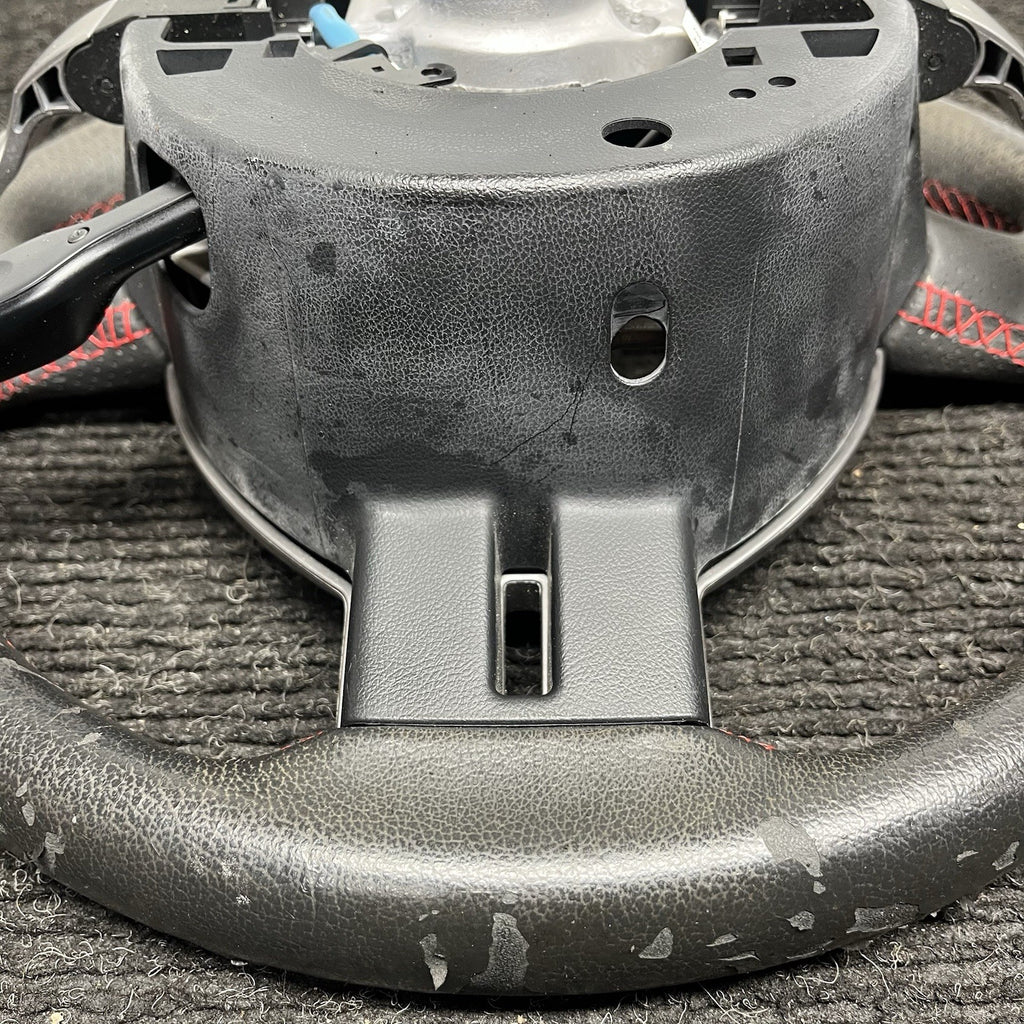 ☑️ 2013-2016 SCION FRS Subaru BRZ OEM Steering wheel Red Stitched Shift Paddles