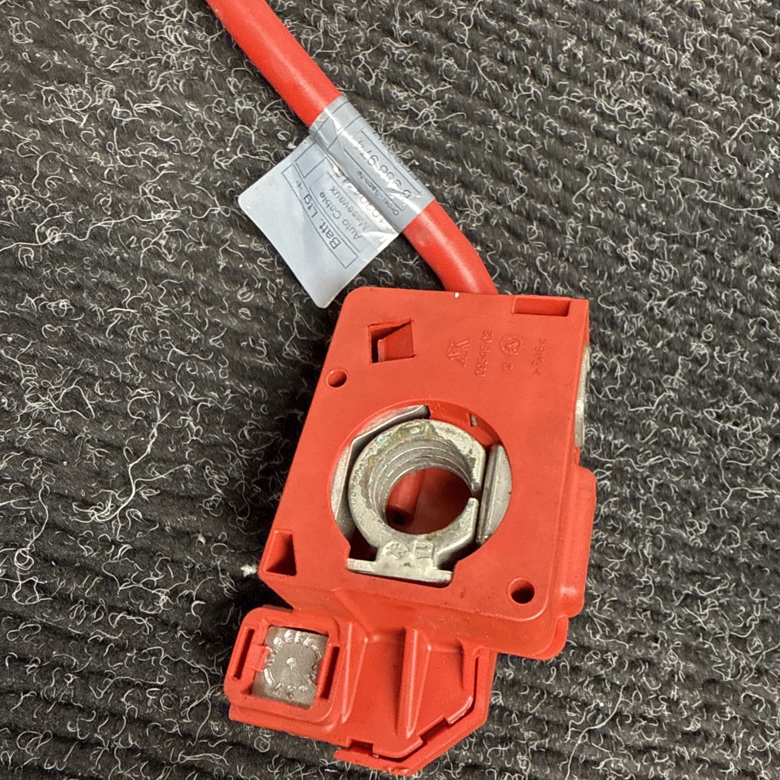 ☑️06-13 OEM BMW E82 E90 E92 M3 335 Battery Plus Pole Terminal Positive Red Cable
