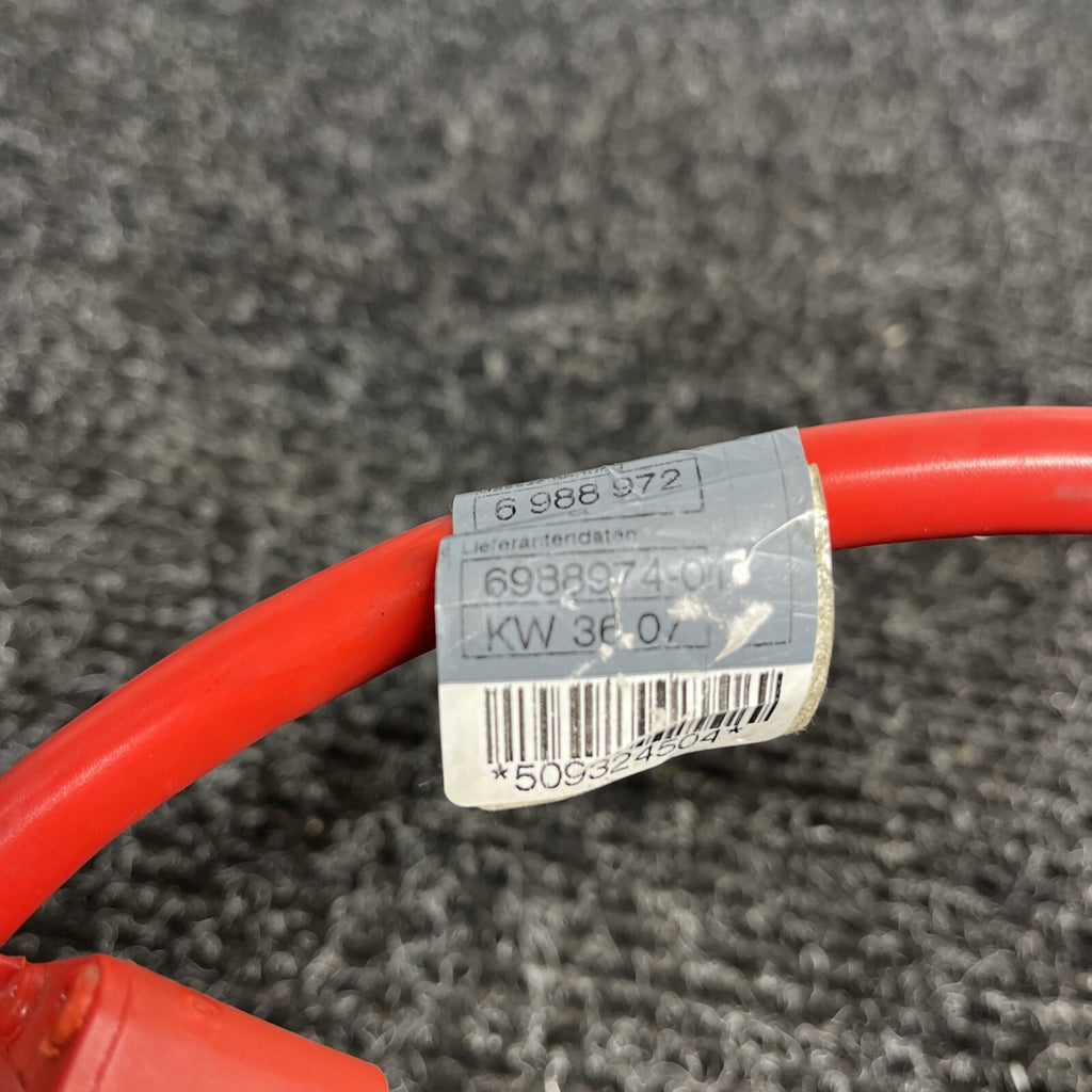 ☑️ 06-13 OEM BMW E82 E90 E92 M3 Battery Plus Pole Terminal Positive Red Cable