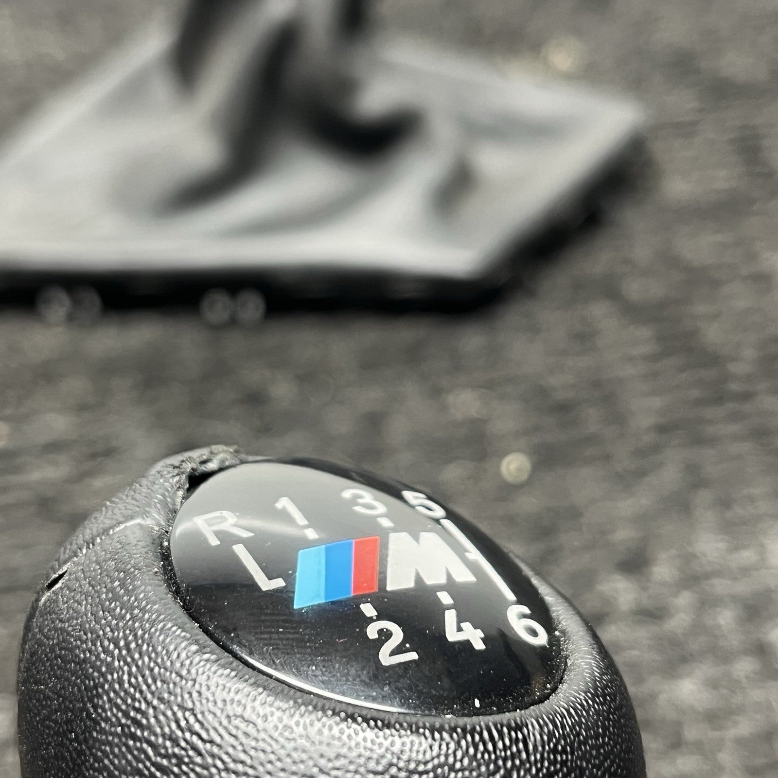☑️ BMW E46 E53 E86 E85 Z4 E36 E90 E30 6 Speed Manual Leather Wrap Shift Knob OEM