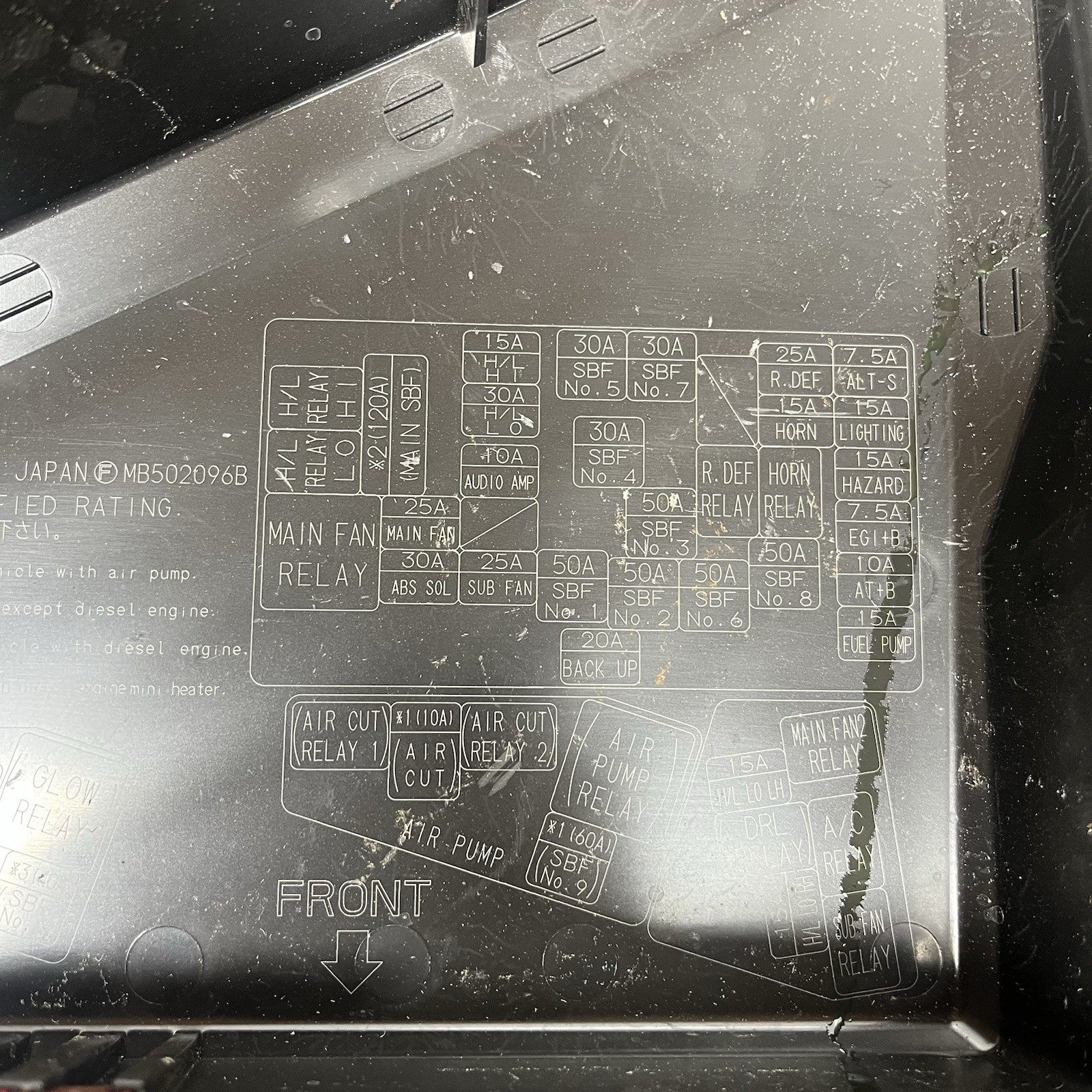 ☑️ 2008-2014 Subaru Impreza WRX STI Fuse Box Relay Cover Trim OEM MB502000B