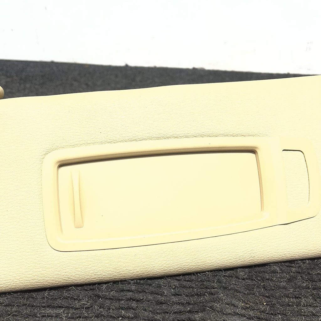 ☑️ 2007-2013 BMW E70 X5 X5M Front Left Right Interior Sun Visor Pair BEIGE OEM