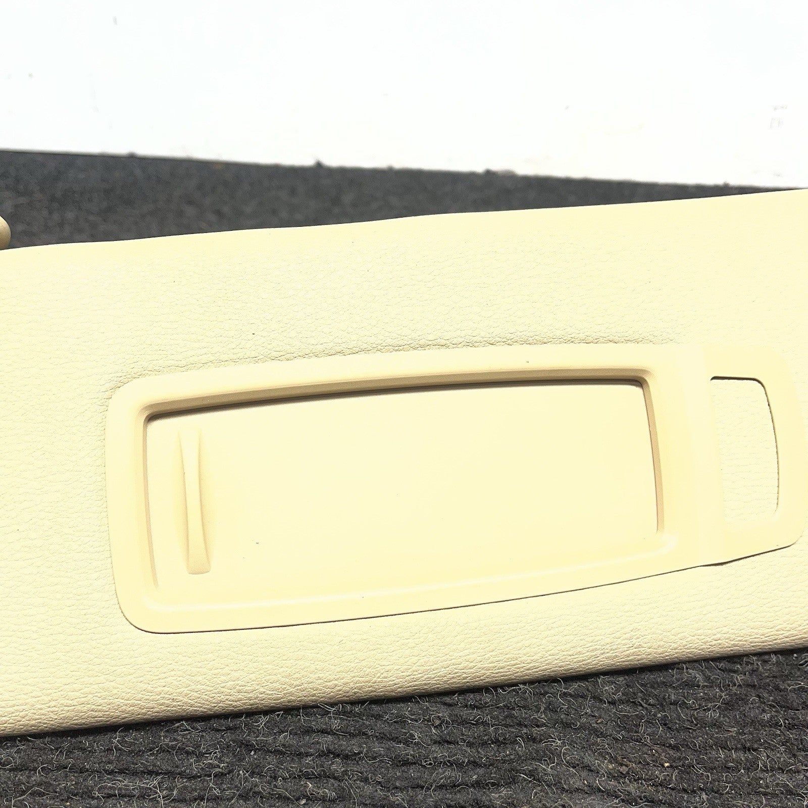☑️ 2007-2013 BMW E70 X5 X5M Front Left Right Interior Sun Visor Pair BEIGE OEM