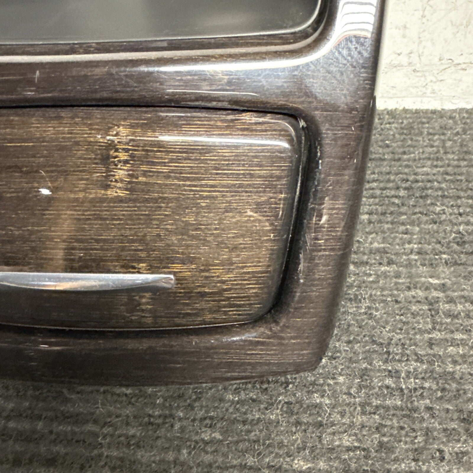 ☑️ BMW E92 E93 328 335 M3 Rear Center Console Air Vent Ashtray Wood Panel OEM