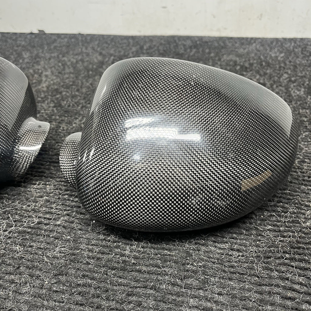 ☑️ Real Carbon Fiber Add-on Side Mirror Cover Caps for BMW M3 E46 2001-2006 NOTE